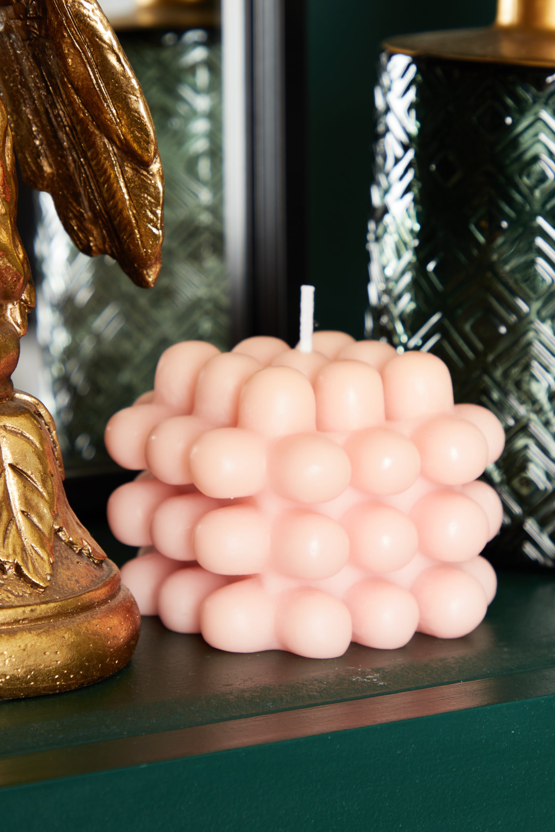 Pink Bubble Candle