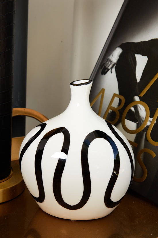 Monochrome Abstract Vase