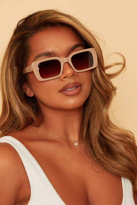 Nude Square Sunglasses