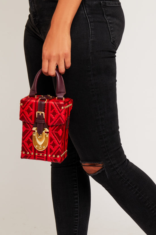 Aztec Box Bag - Red